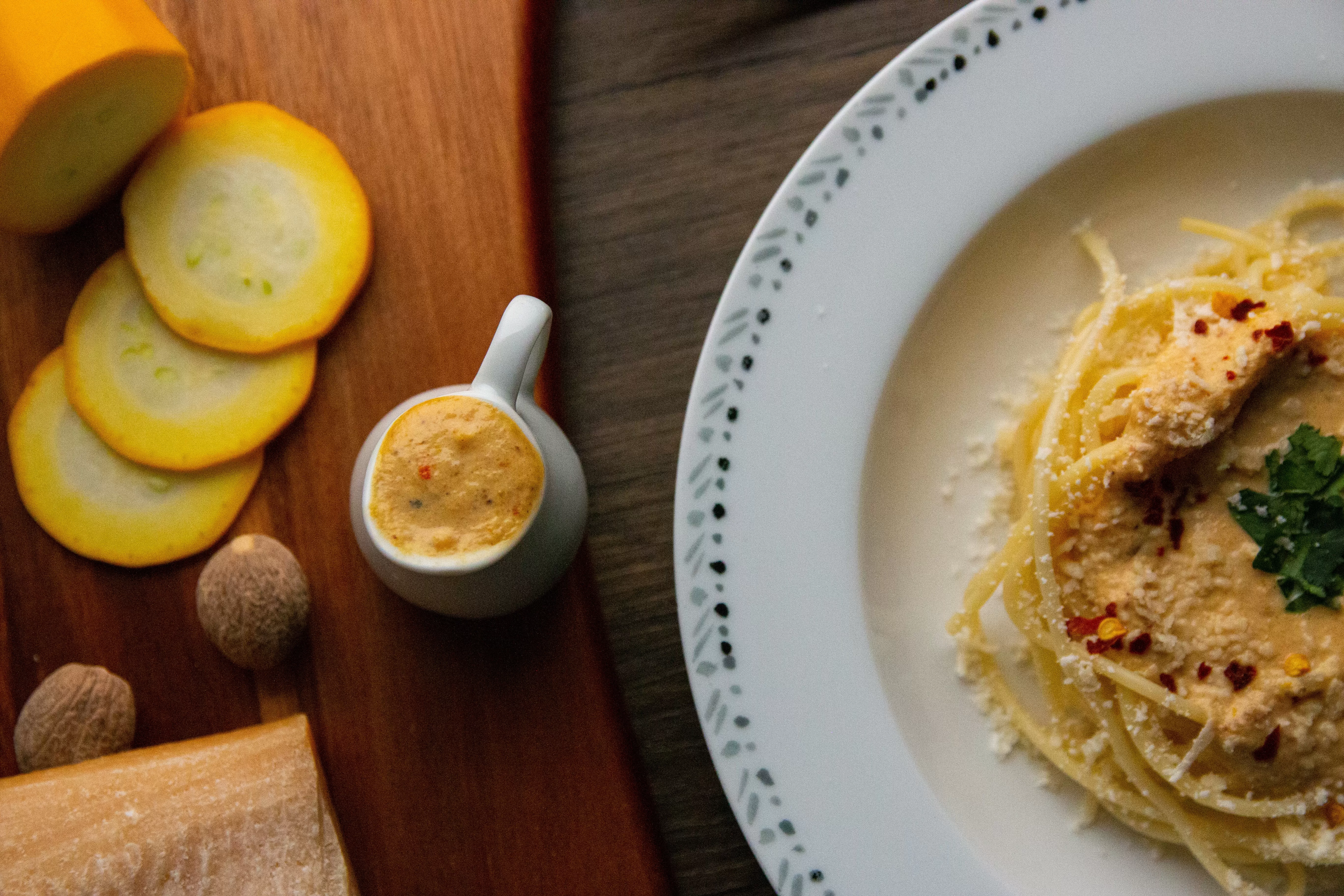 Sauce carbonara avec citron